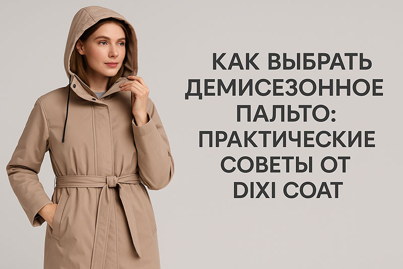 Как выбрать демисезонное пальто DIXI COAT