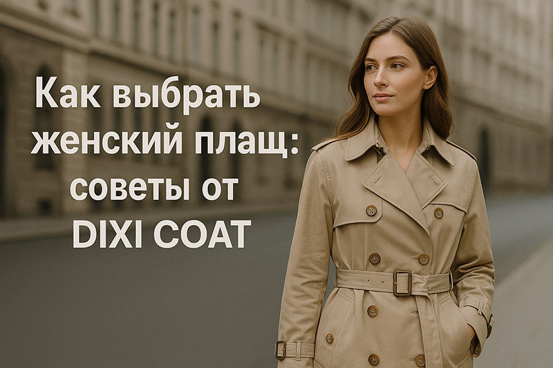 Как выбрать женский плащ DIXI COAT